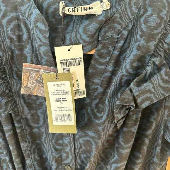 Cefinn NWT Blue Long Sleeve Dress - Picture 4 of 5